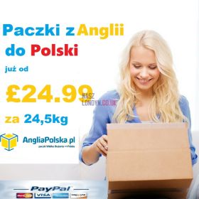 Paczki do Polski £24.99 za paczkę do 24,5kg
